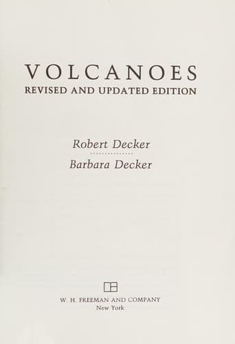 Cover image for Volcanoes