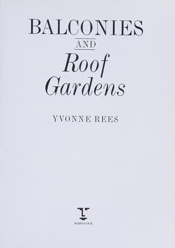 Cover image for Balconies and Roof Gardens