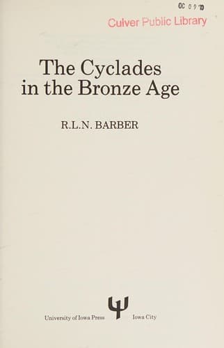 Cover image for The Cyclades in the Bronze Age