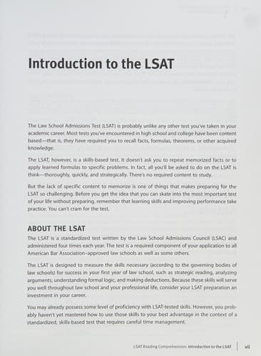 Cover image for LSAT reading comprehension