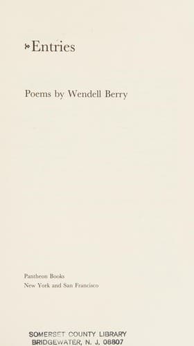 Cover image for Entries