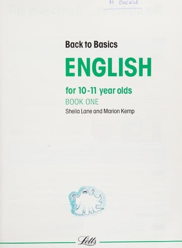 Cover image for English for 10-11 year olds
