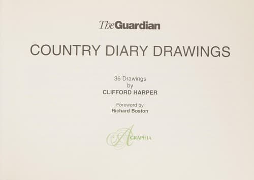 Cover image for Country Diary Drawings