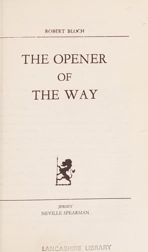 Cover image for The opener of the way