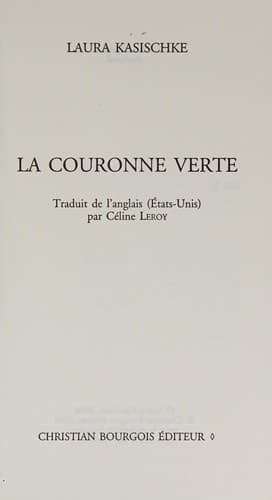 Cover image for La couronne verte