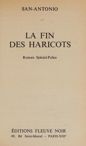 Cover image for La Fin des haricots