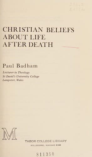 Cover image for Christian beliefs about life after death