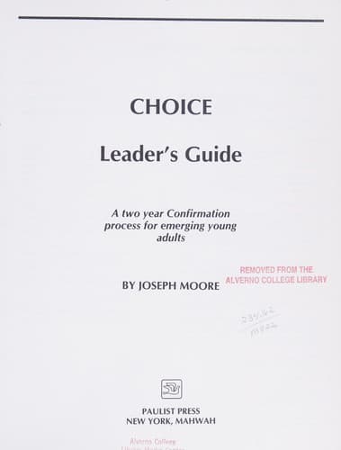 Cover image for Choice