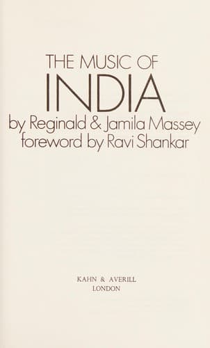 Cover image for The music of India