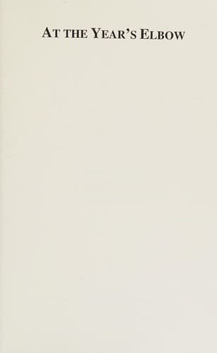 Cover image for At the year's elbow