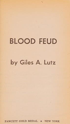 Cover image for Blood feud