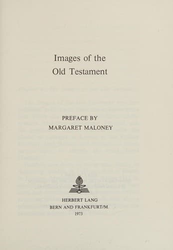 Cover image for Images of the Old Testament
