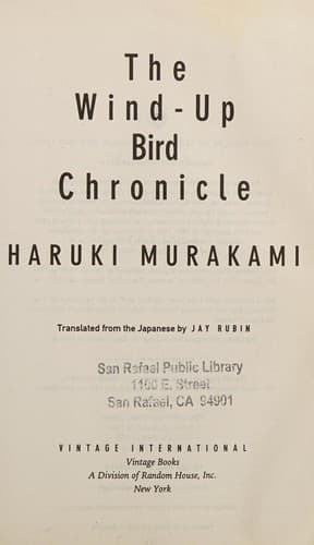 Cover image for The Wind-up Bird Chronicle