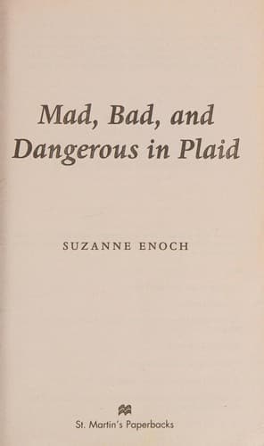 Cover image for Mad, bad, and dangerous in plaid