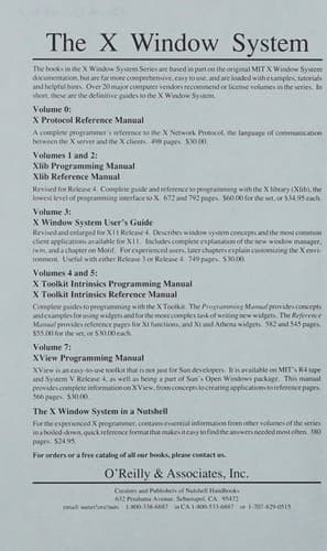 Cover image for The X Window System in a Nutshell
