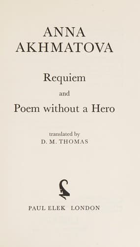Cover image for Requiem ; and, Poem without a hero