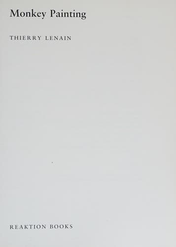 Cover image for Monkey painting