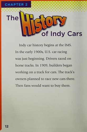 Cover image for Indy cars