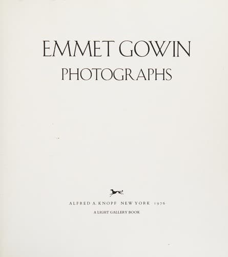 Cover image for Emmet Gowin