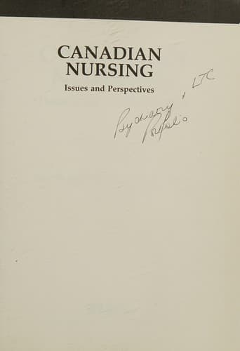 Cover image for Canadian nursing