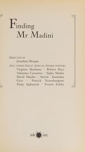 Cover image for Finding Mr Madini