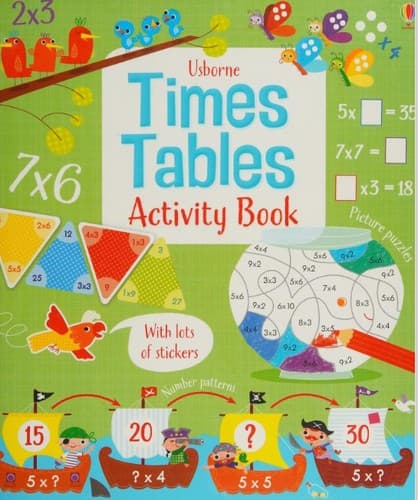 Cover image for Usborne times tables activity book