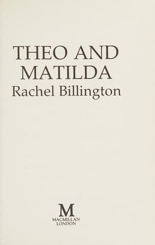 Cover image for Theo and Matilda.
