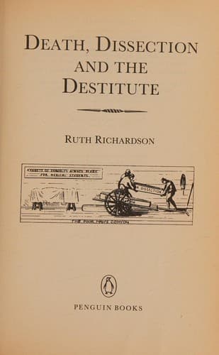 Cover image for Death, dissection and the destitute