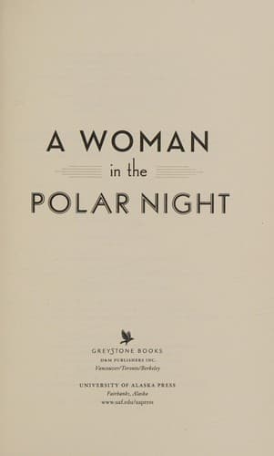 Cover image for A woman in the Polar night