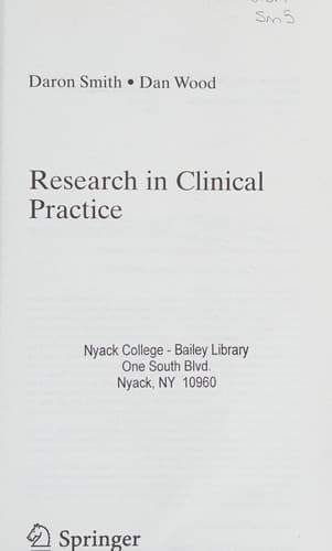 Cover image for Research in clinical practice