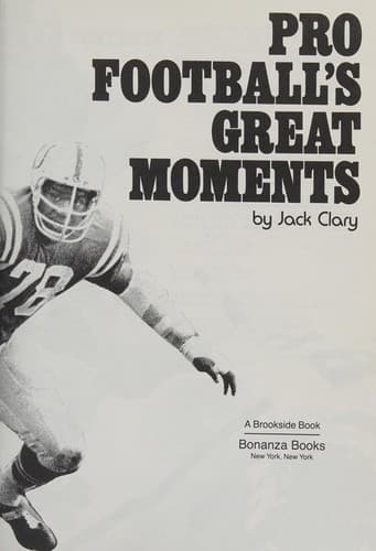 Cover image for Pro Footballs Great Moments 19