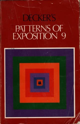 Cover image for Decker's Patterns of Exposition 9