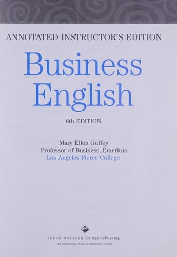 Cover image for Business English