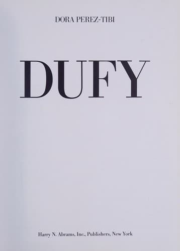 Cover image for Dufy