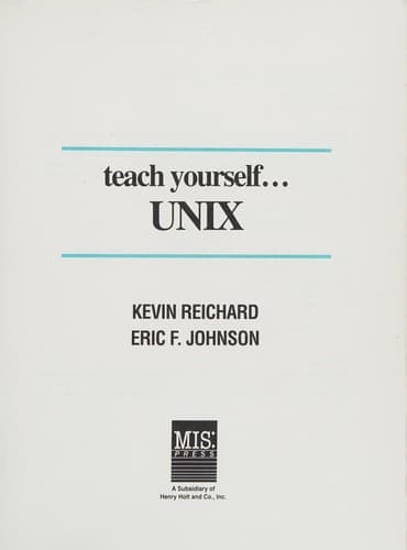 Cover image for Teach yourself-- UNIX