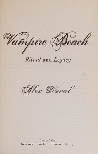 Cover image for Vampire beach