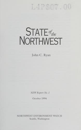 Cover image for State of the Northwest