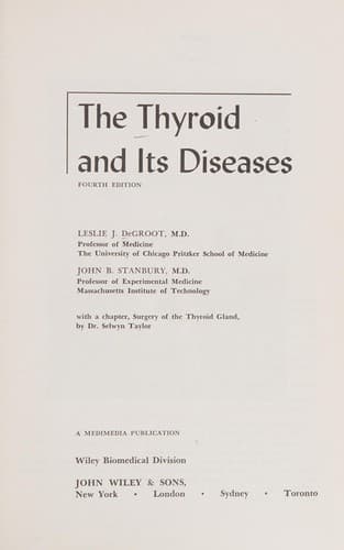 Cover image for The thyroid and its diseases