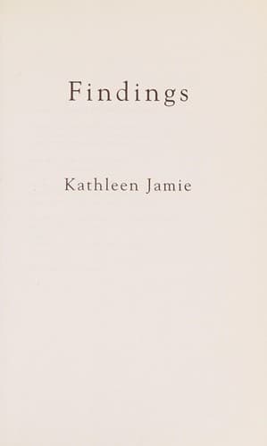 Cover image for FINDINGS.