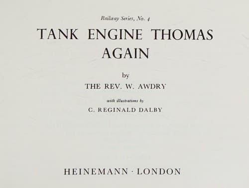 Cover image for Tank engine Thomas again.