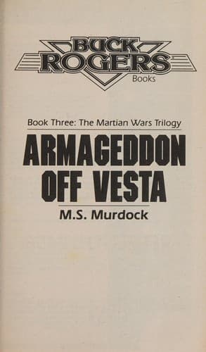 Cover image for Armageddon Off Vesta (Buck Rogers)