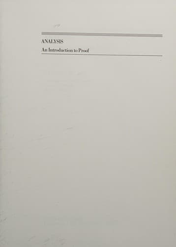 Cover image for Analysis