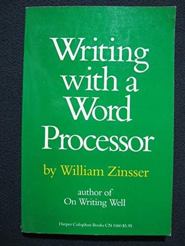 Cover image for Writing with a word processor