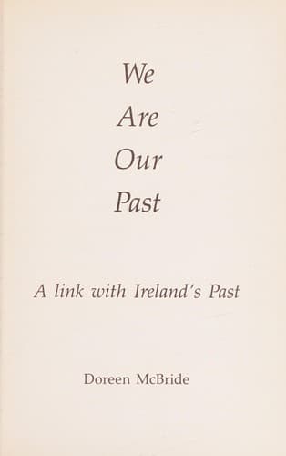 Cover image for We are our past