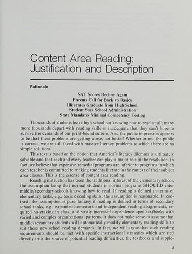 Cover image for Content area reading