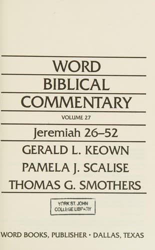 Cover image for Jeremiah 26-52