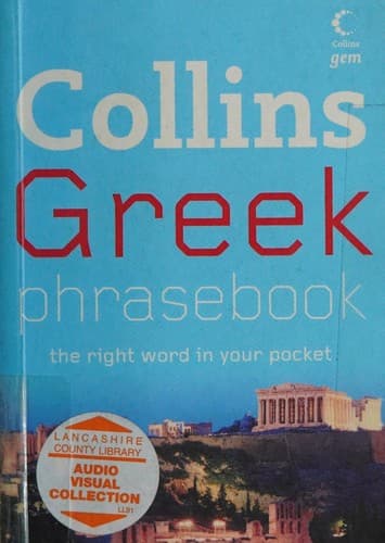Cover image for Collins Greek phrasebook.
