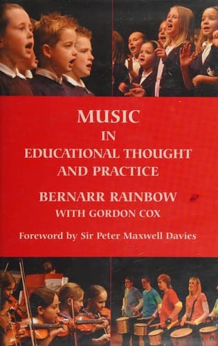 Cover image for MUSIC IN EDUCATIONAL THOUGHT AND PRACTICE: A SURVEY FROM 800 BC.