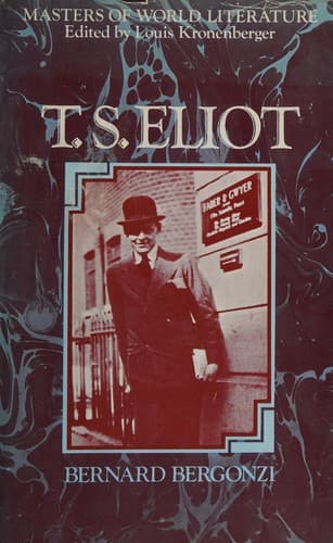 Cover image for T. S. Eliot.