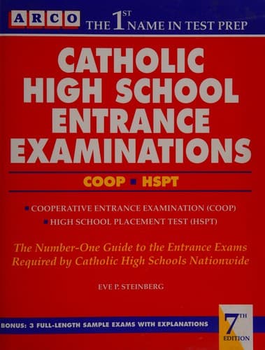Cover image for Catholic high school entrance exams